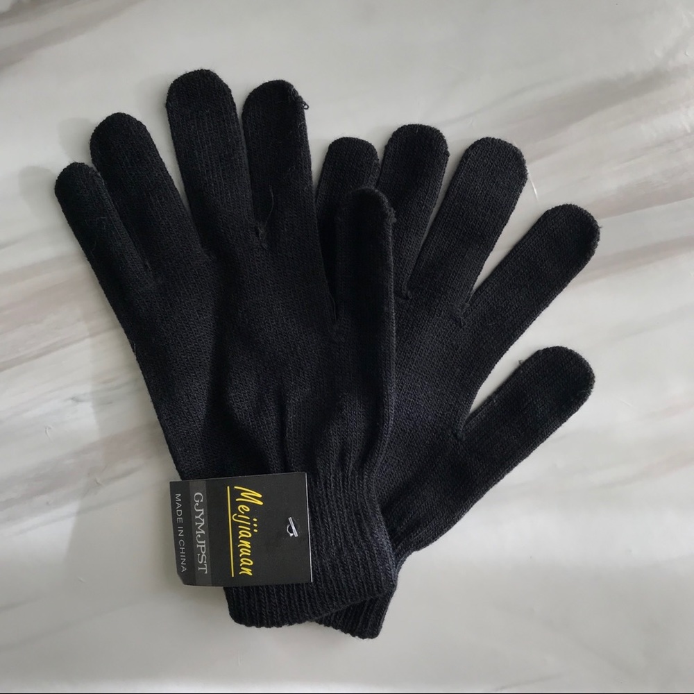 Unisex Cotton Knit Winter Gloves